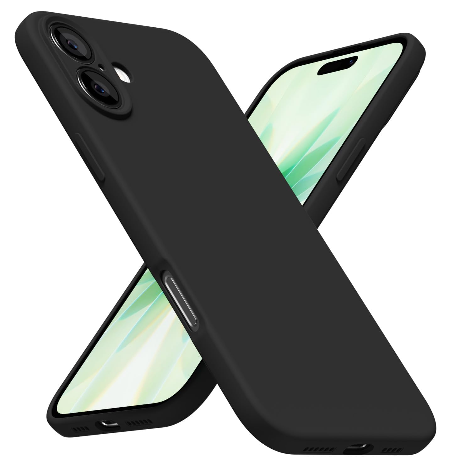 LoeoeL for iPhone 8 Plus/ 7 Plus Phone Case Silicone, Minimalist Ultra Thin Slim Soft Rubber Gel Solid Color Matte TPU Cute Case for Women, Girly Aesthetic Design & Camera Cover, Beige Stone Cream