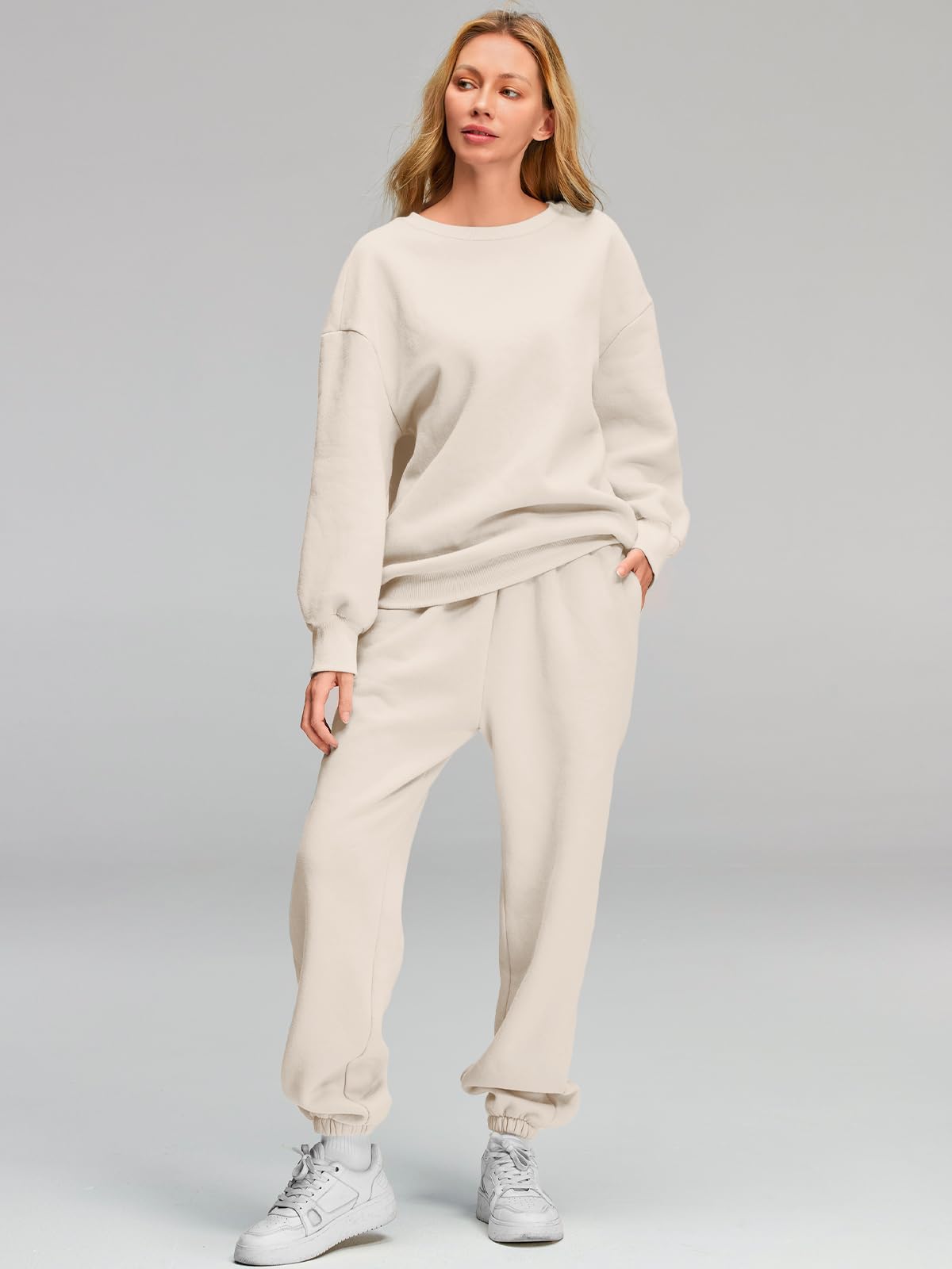 AUTOMET Womens 2 Piece Outfits Sweatsuit Lounge Sets Matching Sweat Set Pockets