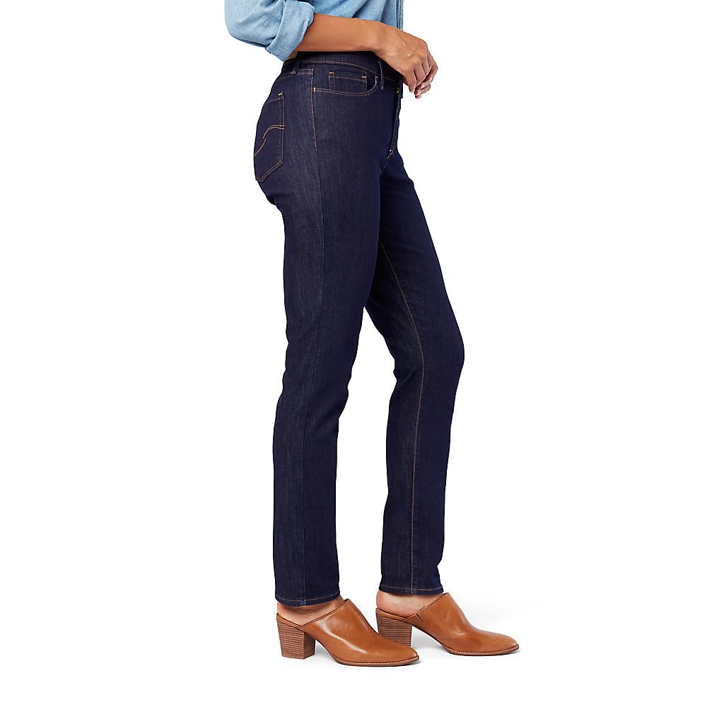 Levi Strauss Signature Gold Women's '03 Essential Classic Slim Taper Jeans Mid-Rise Stretch Denim (Also Available in Plus