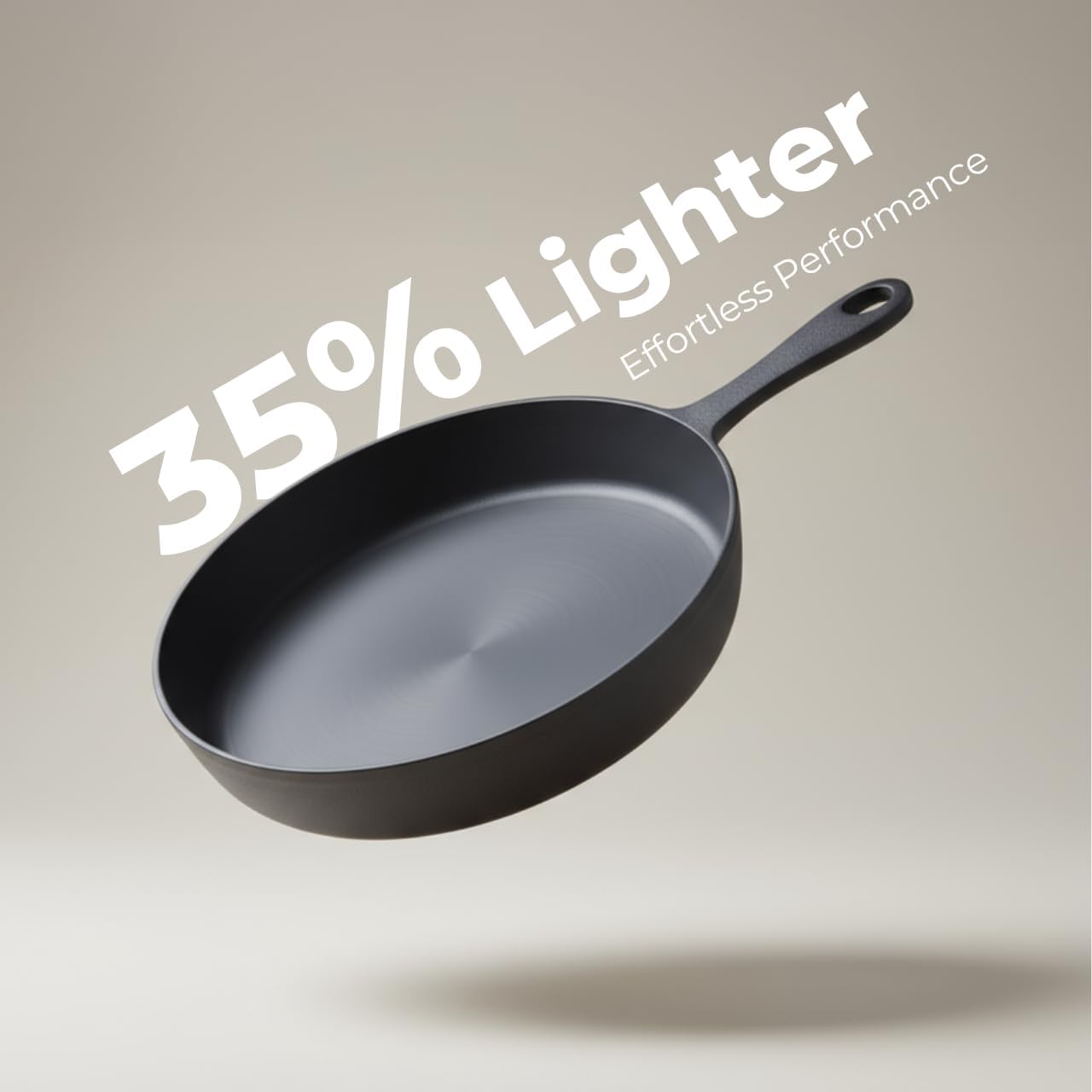 Flambo Skillet #10 - Naturally Non-Stick 10 Inch Pre-Seasoned Cast Iron Frying Pan - Smooth Nonstick Finish for Grilling, Frying, Sauteing, Searing, Baking - Use on Oven, Stove, Grill, or Campfire