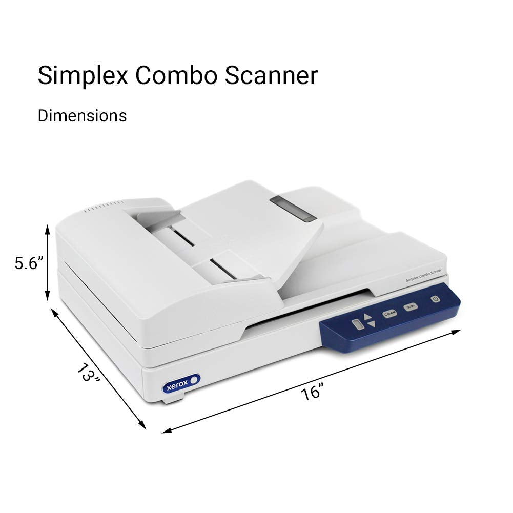 Visioneer Xerox Duplex Combo Flatbed Scanner with Automatic Document Feeder