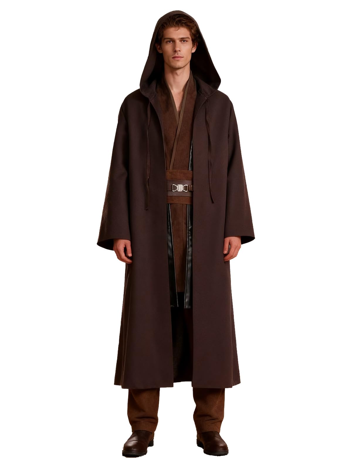 Knight Costume Adult Men's Tunic Hooded Robe Outfits Halloween Cosplay Uniform