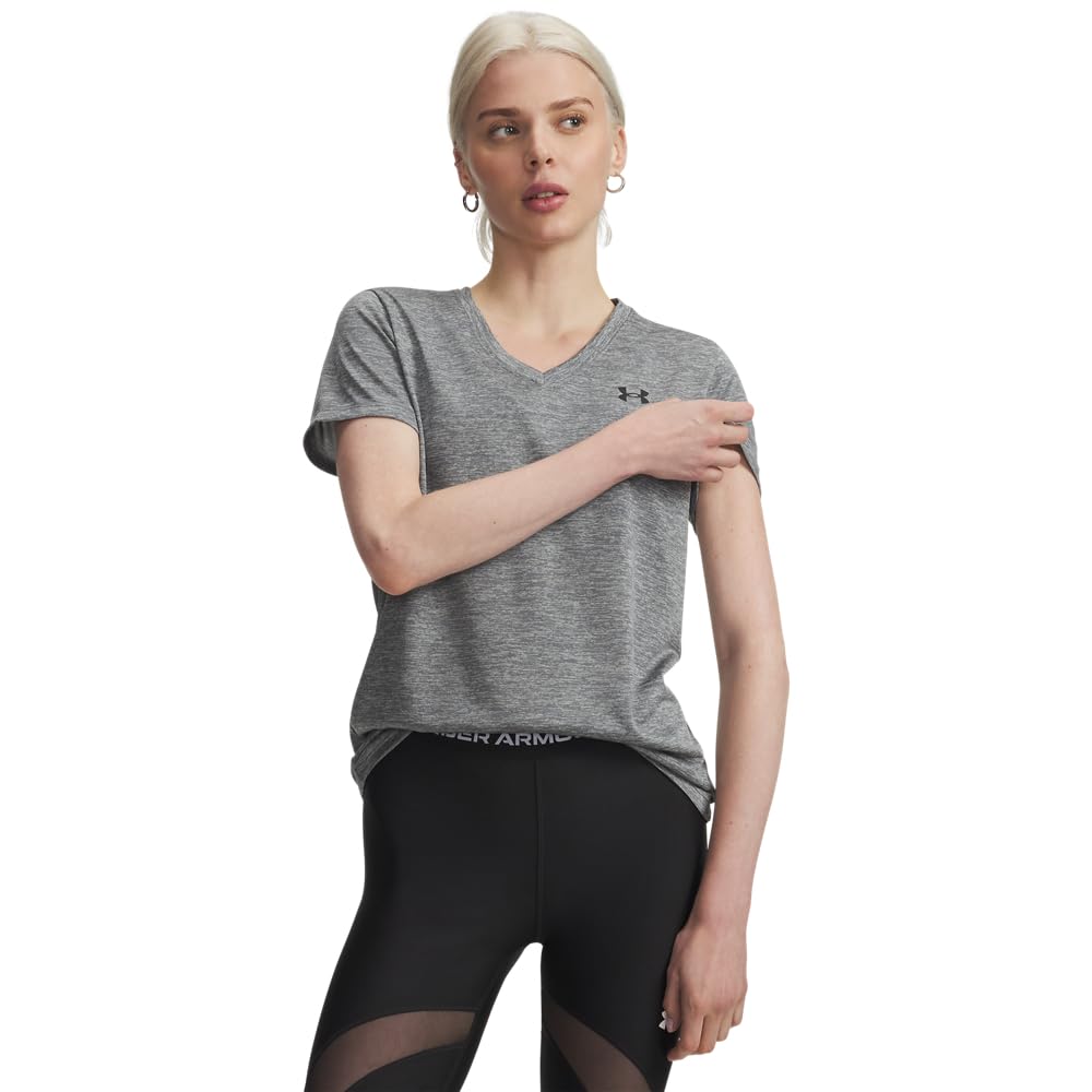 Under Armour Women's Tech Twist V Neck Short Sleeve T-Shirt