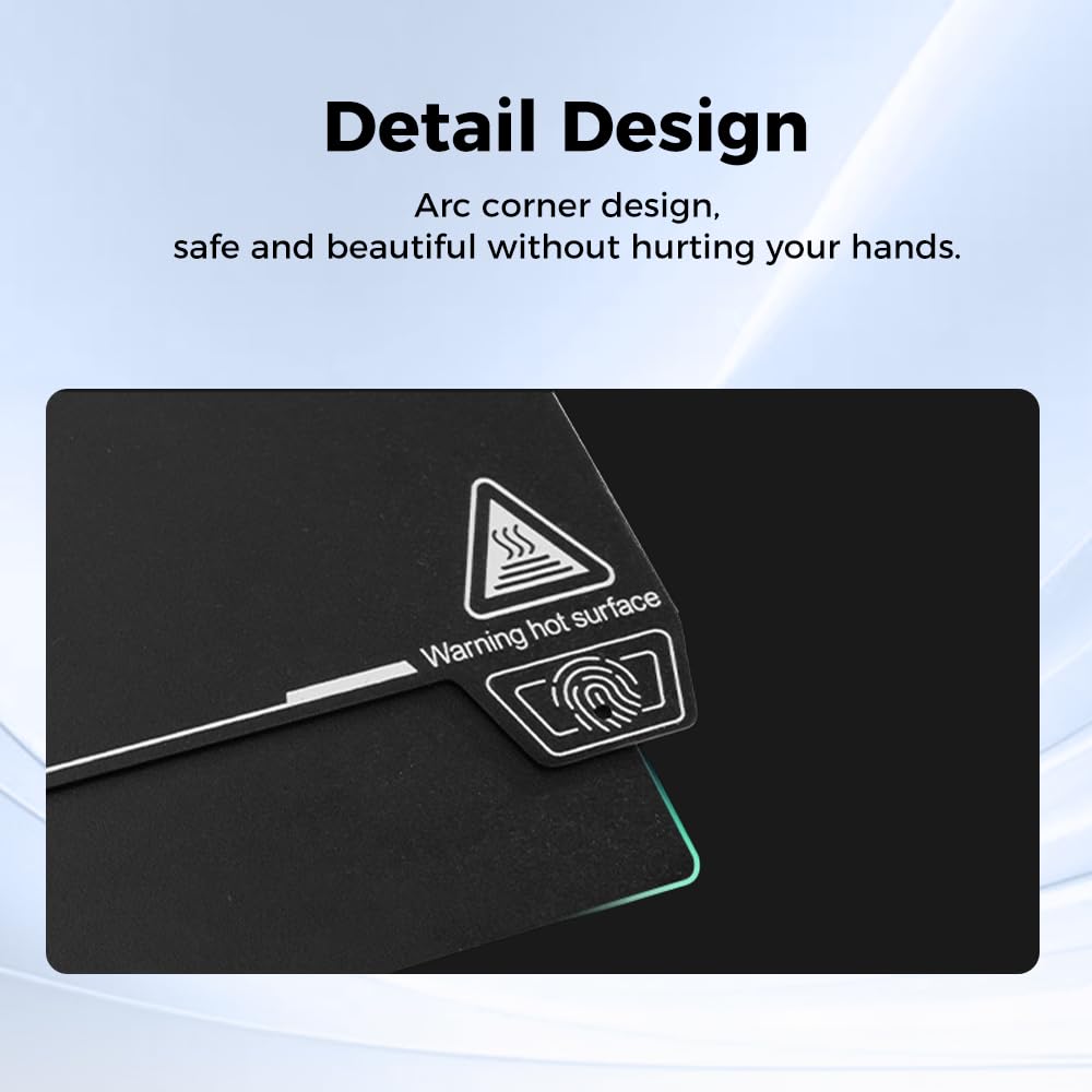 Creality Ender 3 V4 Build Plate, Original PEI Printing Plate Kit 225*250mm, Flexible Spring Steel Magnetic Platform Plate, Easy Print Removal, Heat Resistant For Creality Ender 3 V4 Combo 3D Printer