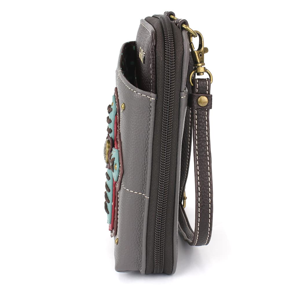 CHALA Wallet Crossbody Cell Phone Purse - Women Faux Leather Multicolor Handbag with Adjustable Strap