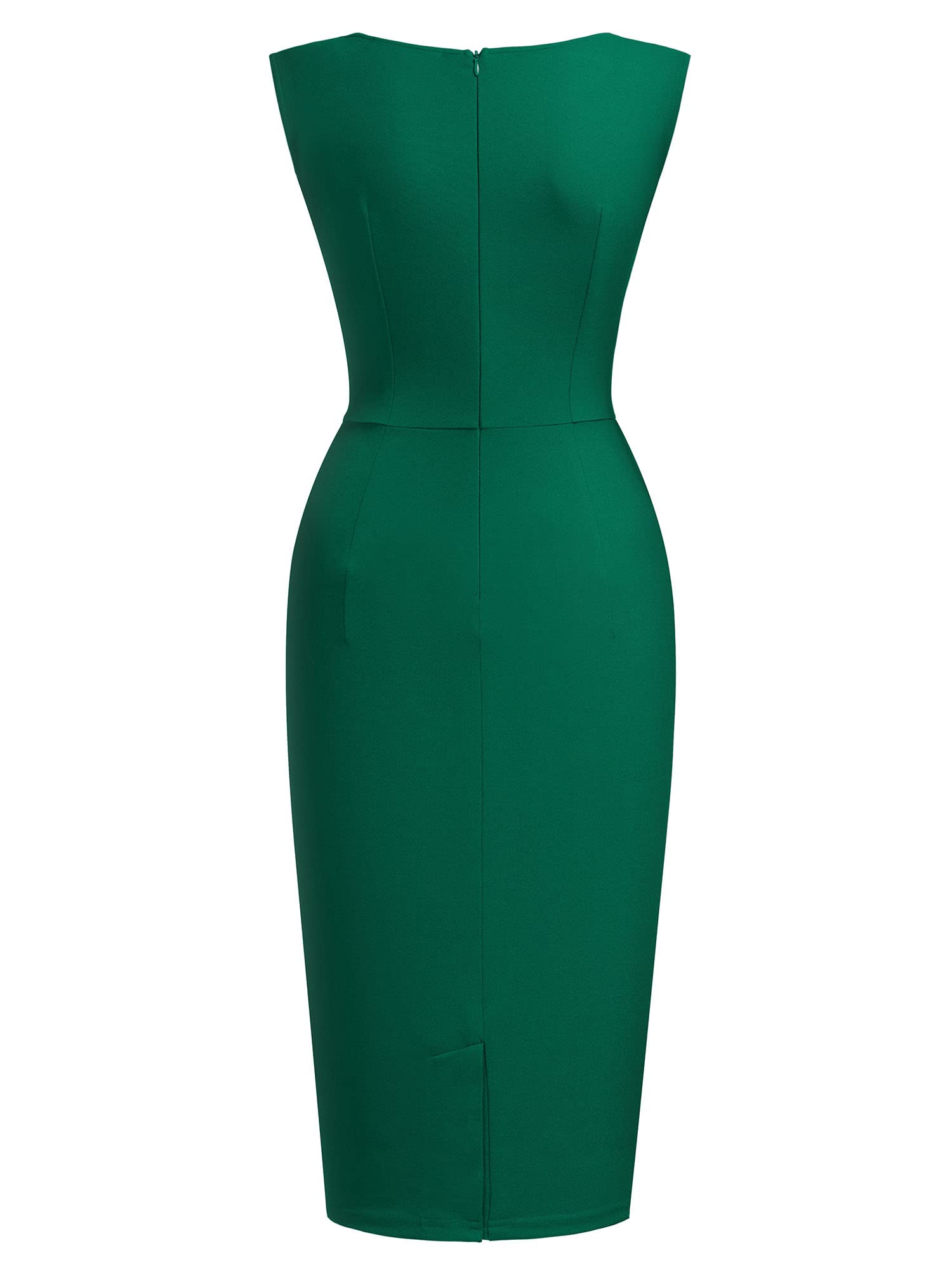 Miusol Women's Retro Ruffle Style Slim Work Pencil Dress