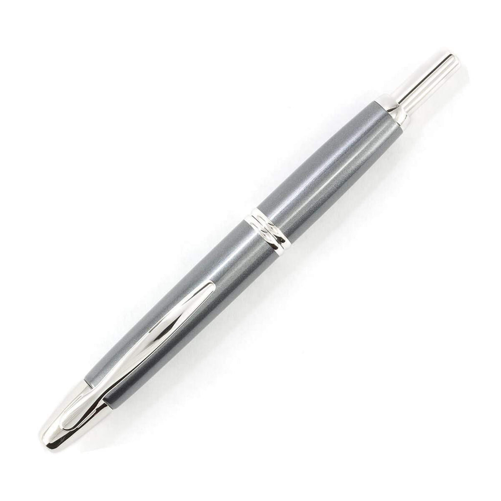 PILOT Vanishing Point Collection Refillable & Retractable Fountain Pen, Black Carbonesque Barrel with Rhodium Accents, Blue Ink, Medium Nib (60246)