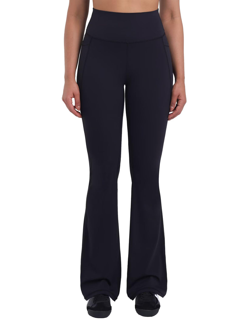Sunzel Women Mini Flare Leggings with Pockets Breathable Bootcut Yoga Pants | Mini Flare, Buttery Soft, High Stretchy, High Waisted Tummy Control, Gym Clothes, Workout Casual Dance
