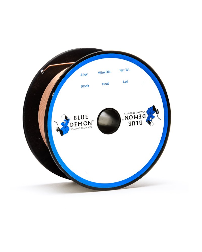 Blue Demon ER70S6 X .023 X 2 LB MIG/GMAW Carbon Steel Welding Wire, All Position, Low Spatter, Formulated to Provide Porosity-Free, X-Ray Quality Welds
