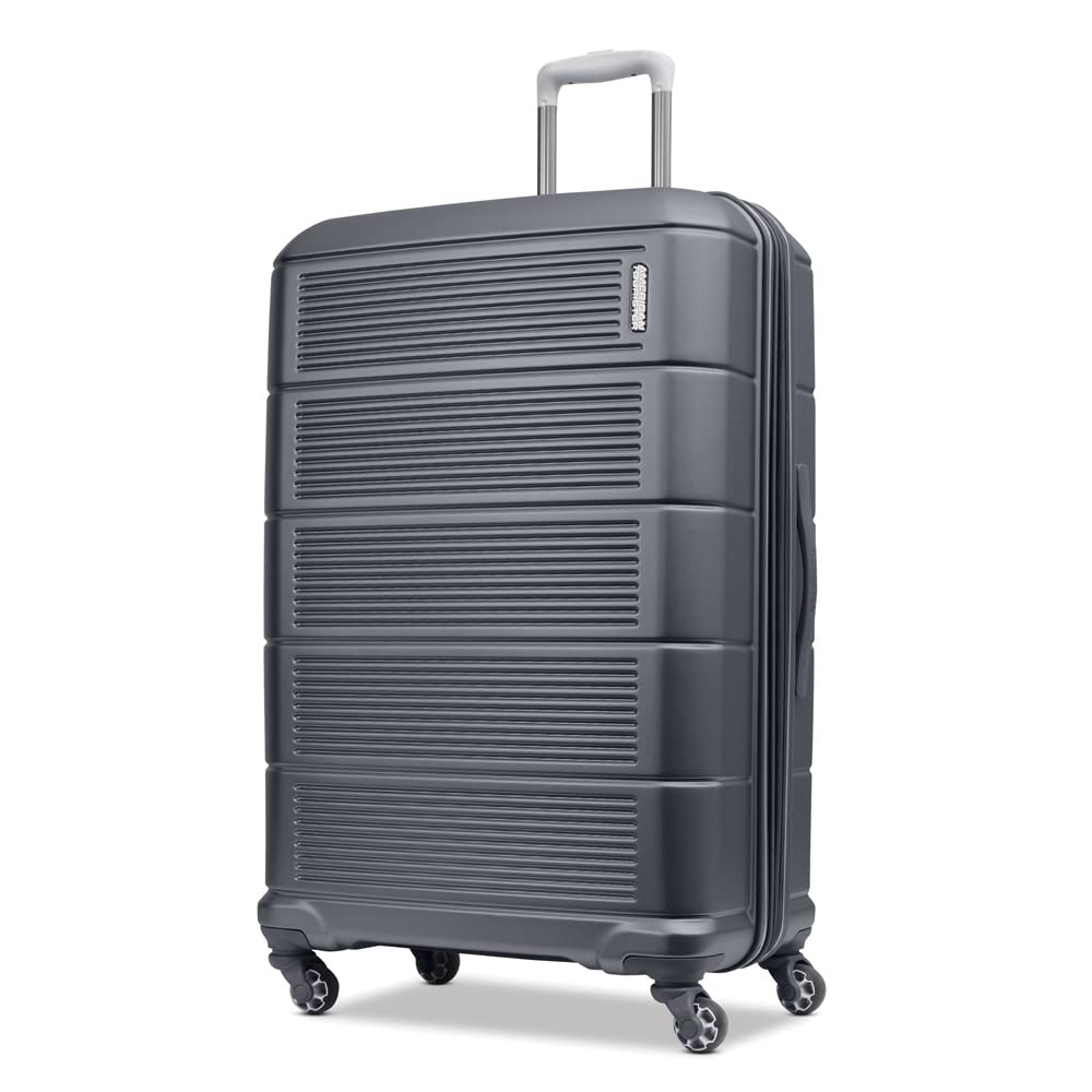 American Tourister Stratum 2.0 Expandable Hardside Luggage with Spinner Wheels, 2-Piece Set 20/28, Blue