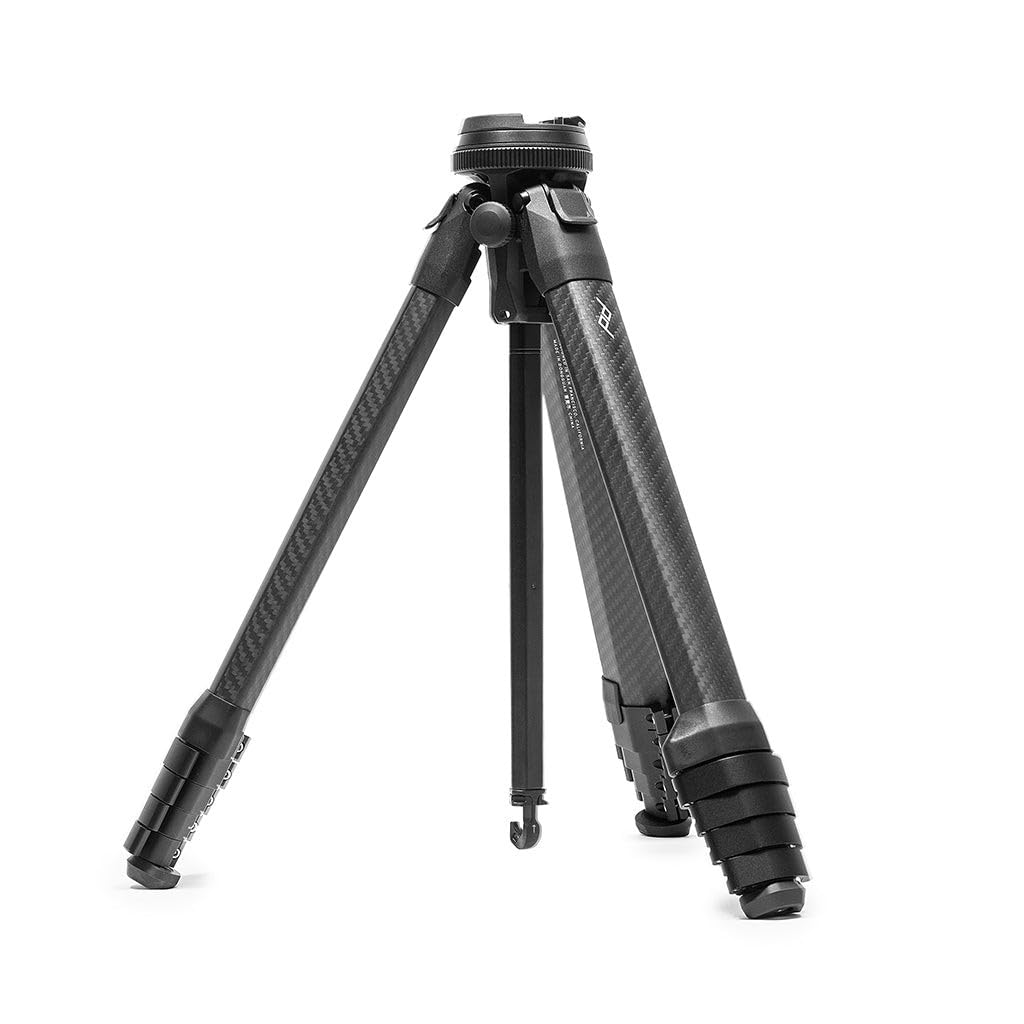Peak Design Travel Tripod, Aluminum, Compact Design, Quick Setup and Takedown, Pro-Level Stability, Ergonomic Ball Head, Compact and Portable Travel Tripod for Camera and Phone, 20 lb Capacity