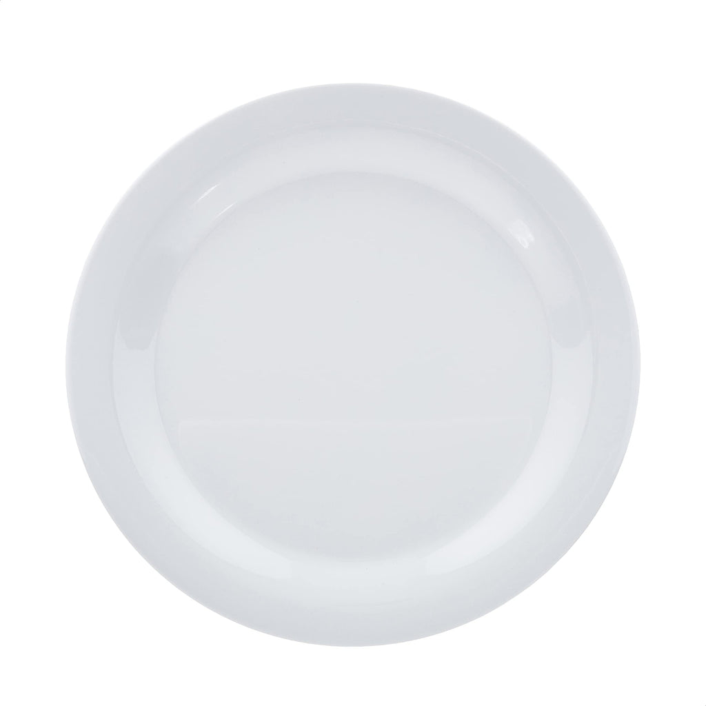 Amazon Basics Melamine Oval Serving Platter for Restaurants and Home, Dishwasher Safe, BPA Free, Break and Crack Resistant, Narrow Rim, 13" x 9.75", White, 6-Piece Set