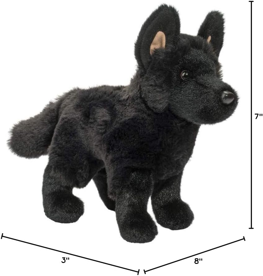 Douglas Harko Black German Shepherd Dog Plush Stuffed Animal
