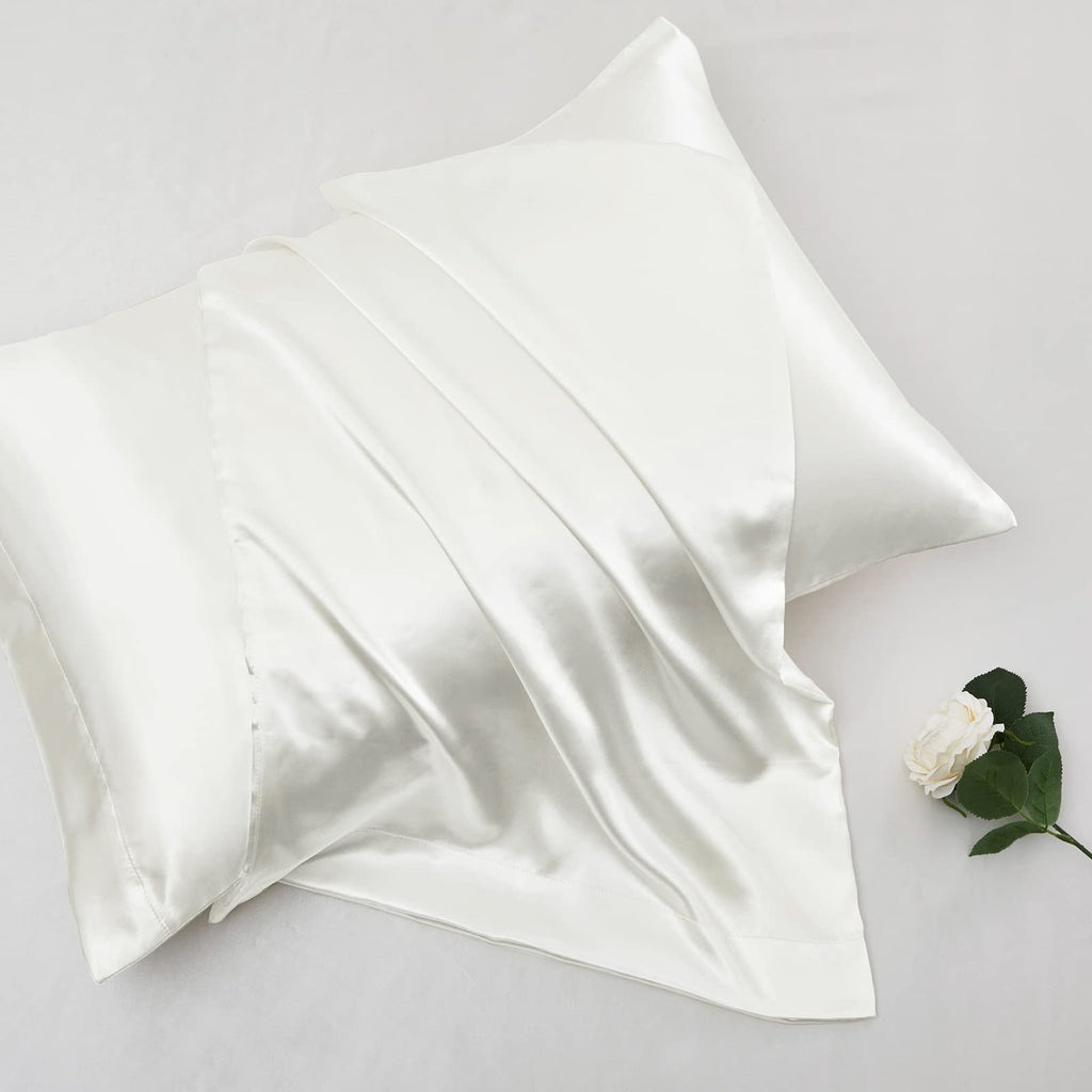 Vonty Extra Deep Pocket Full Sheet Sets - Cooling & Silky Satin Full Size Sheets with 18-24 Inch Deep Pocket, Black Satin Bed Sheets Fit Up to 24" Deep Mattress - 4 Piece Set