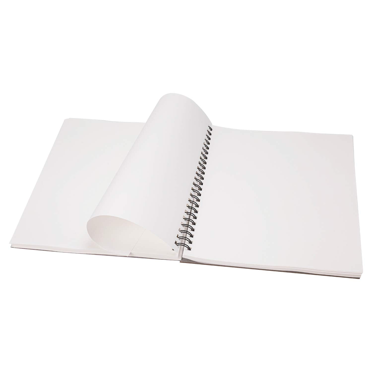 Amazon Basics Sketch Pad for Artists, Drawing Paper, Spiral Bound, Acid Free, 67 lb. / 100 gsm, 100 Sheets, 5.5"x8.5", White