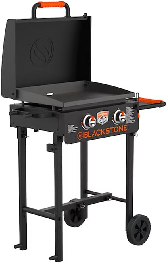 BLACKSTONE 22 Inch On The Go Portable Gas Griddle, Foldable Blackstone Outdoor Griddle Flat Top Grill, Propane Portable Gas Grill
