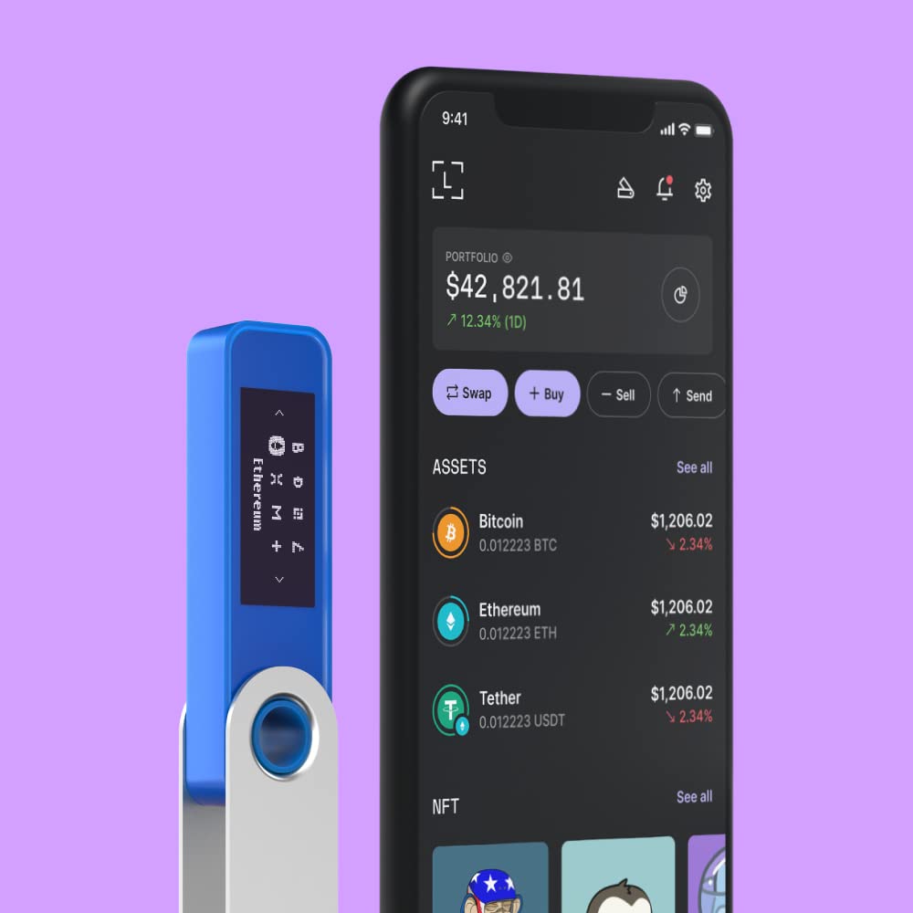 Ledger Nano S Plus Signer – The accessible Way to Manage Your Crypto & NFTs securely (Ledger Wallet for Desktop and Android only) – Matte Black