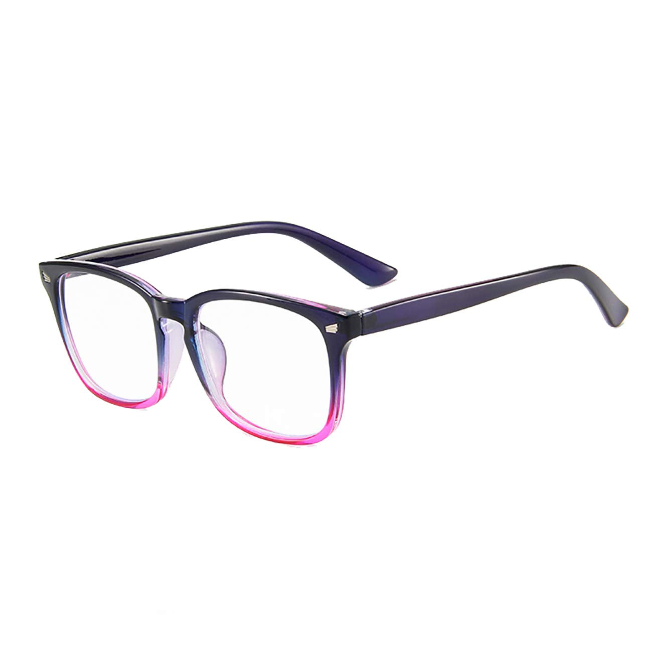 MAXJULI Blue Light Blocking Glasses,Computer Reading/Gaming/TV/Phones Glasses for Women Men(Transparent)