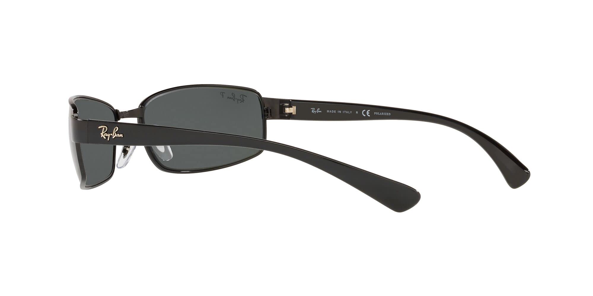 Ray-Ban RB3364 Metal Polarized Rectangular Sunglasses