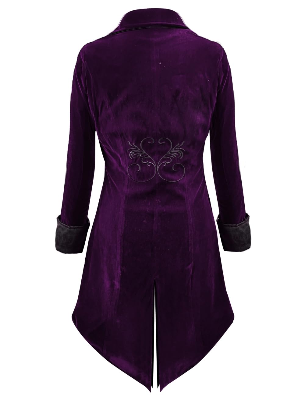 Crubelon Mens Steampunk Tailcoat Jacket Gothic Medieval Victorian Frock Coat