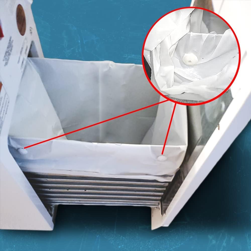 Ultrasac 18 Gallon 2.0 MIL White Drawstring Trash Bags - 25" x 28" - Pack of 50 - For Home, Outdoor, Industrial, & Commercial