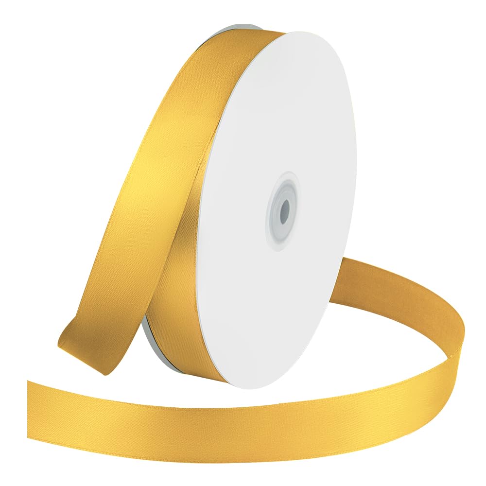 1" Wide x 100 Yards Single Face Polyester Satin Ribbon, Satin Ribbon for Crafts, Gift, Hair Bows, Wedding Party Decoration, Bow Making & Other Projects (Apple Green)