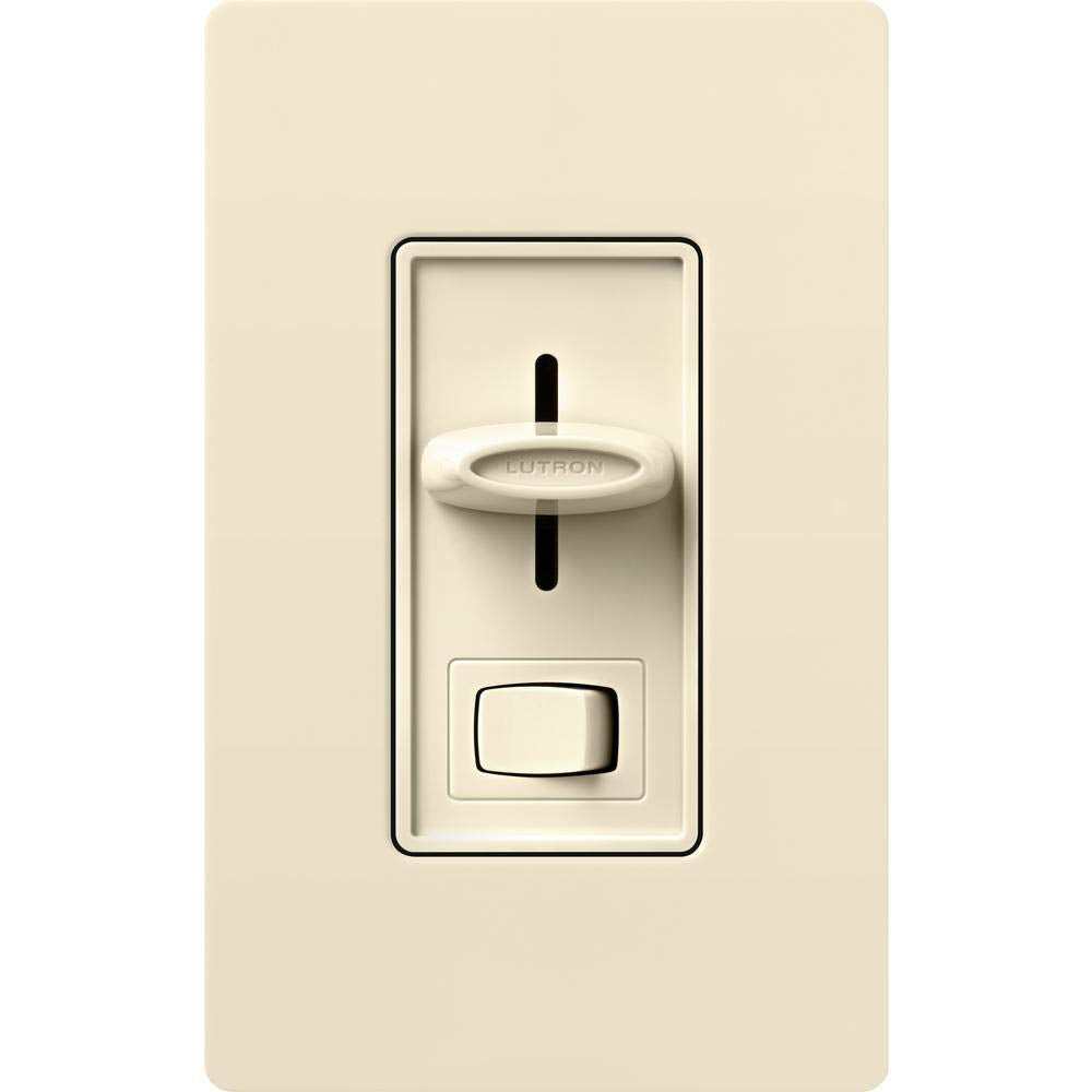 Lutron Skylark LED+ Dimmer Switch for Dimmable LED, Lutron Dimmer Switch For Halogen and Incandescent Bulbs, 150W/Single-Pole or 3-Way, SCL-153P-AL, Almond