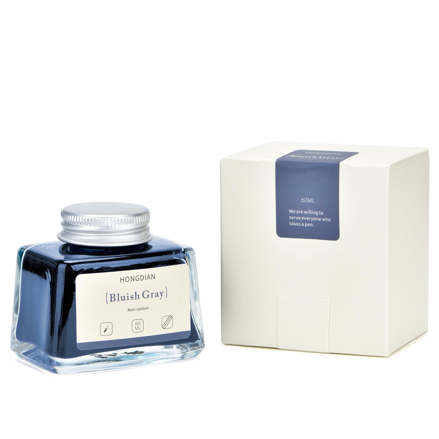 Asvine Hongdian Fountain Pen Bottled Ink Black, 60ml Fountain Pen Bottled Ink, Non Carbon