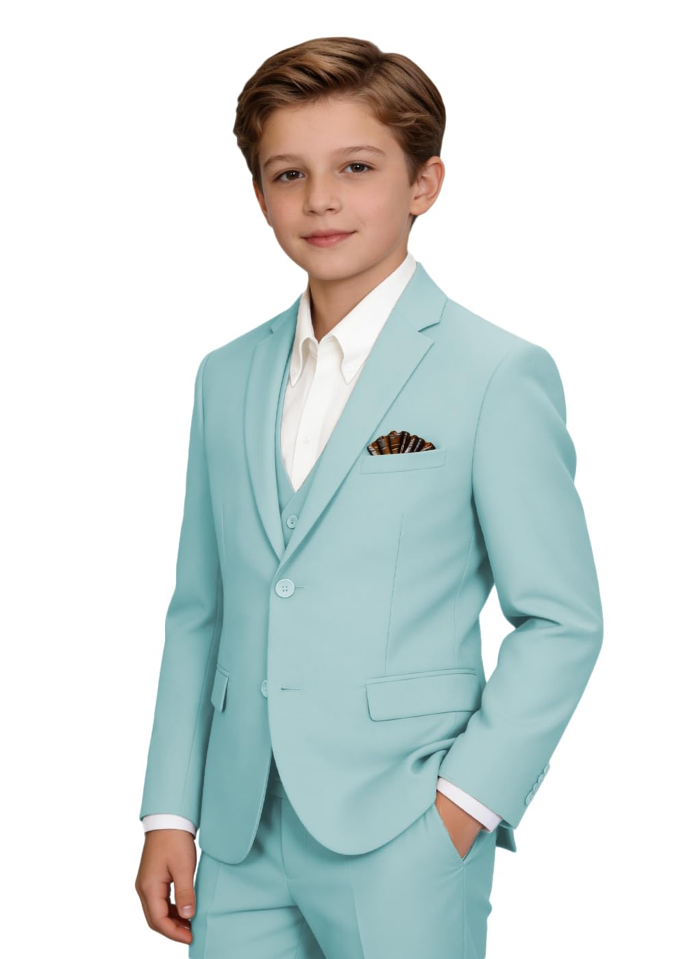 Boys' Suits Formal Tuxedo Slim Fit Boys Suit Set for Wedding Outfit Teen Boy Dress Clothes