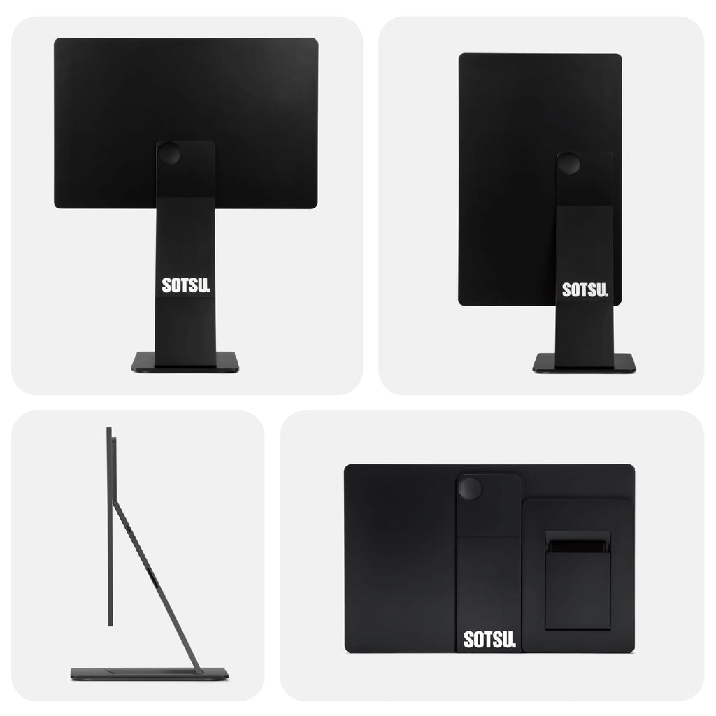 SOTSU FlipAction Pro 16" Gen2 Premium Portable Monitor | Super Compact | Pivot Rotate | 2560x1600 DCI P3 | 120Hz | 400 Nits | Full Metal CNC | Perfect Match for Mac and Windows (Metallic Gray)