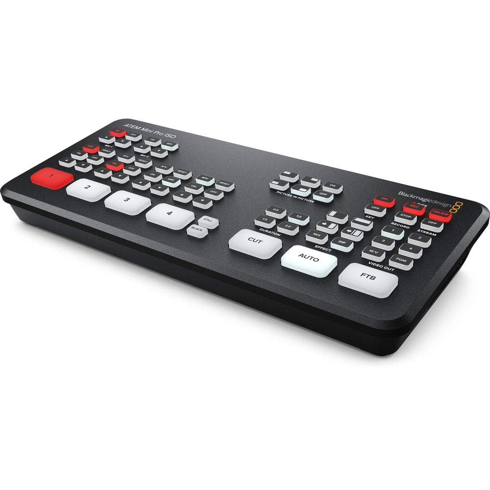 Blackmagic Design ATEM Mini Extreme HDMI Live Stream Switcher Bundle with 6’ HDMI Cable, 7’ Cat5e Cable, and 5-Pack of SolidSignal Cable Ties (SWATEMMINICEXT)