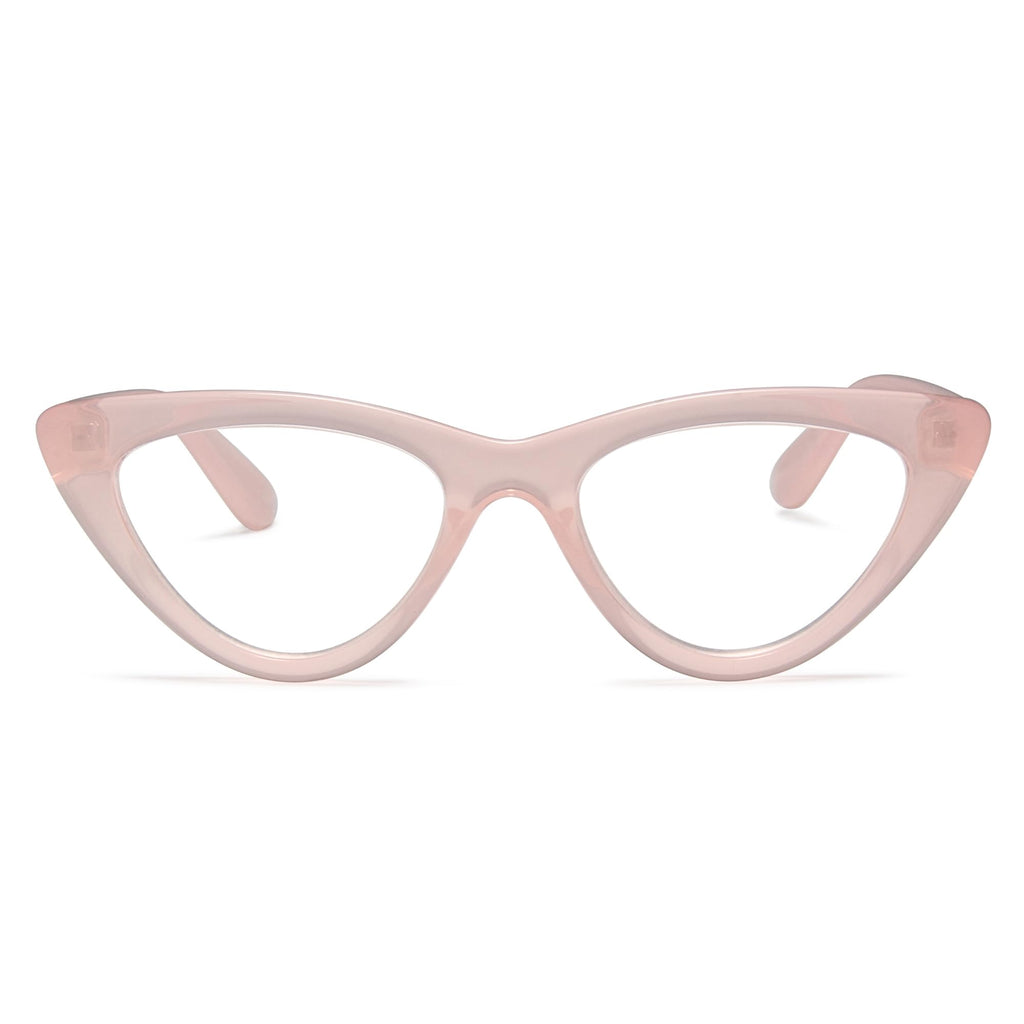 2SeeLife Premium Cat Eye TR-90 Reading Glasses for Women – Narrow–Medium Fit, Sturdy Frame, Spring Hinges, Stylish Readers, Black, +0.50