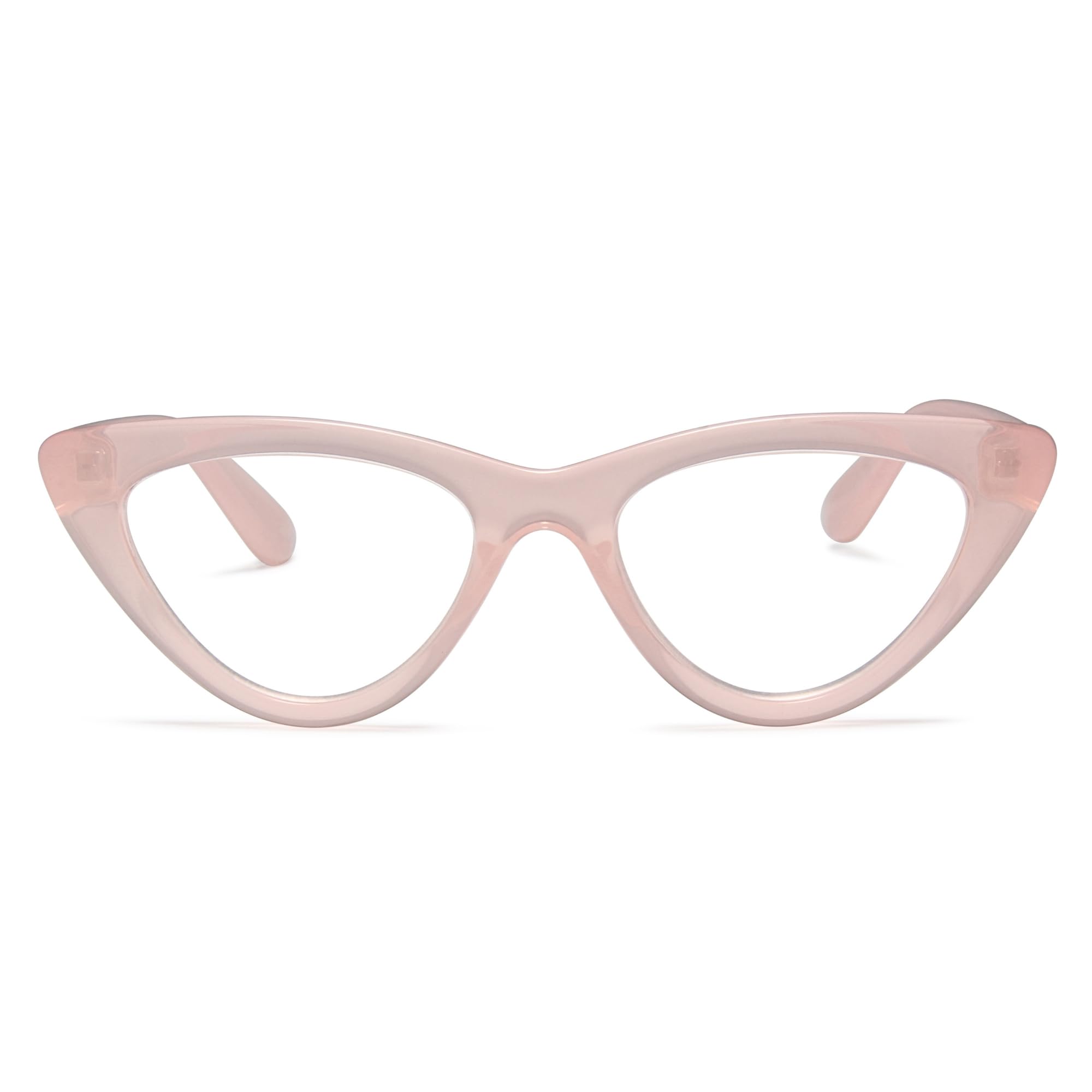 2SeeLife Premium Cat Eye TR-90 Reading Glasses for Women – Narrow–Medium Fit, Sturdy Frame, Spring Hinges, Stylish Readers, Black, +0.50