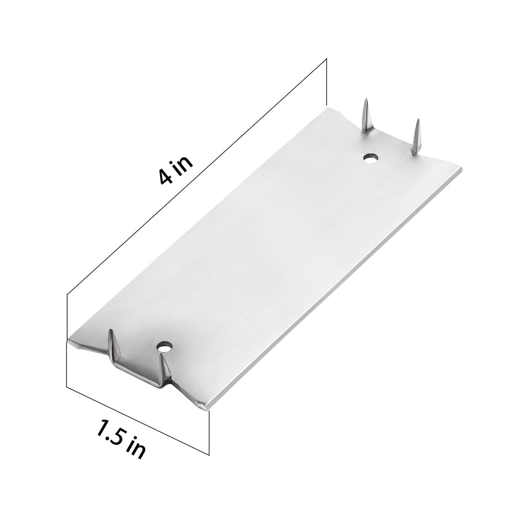 Wensilon(30 pcs) Stainless Steel 304 1.5X2 Inch 16-Gauge Anti-Nail Protection Plate Shield, Nail Plate for Wood Studs, Steel Cable Wire Protector Plate with Sharp Pointed Prongs