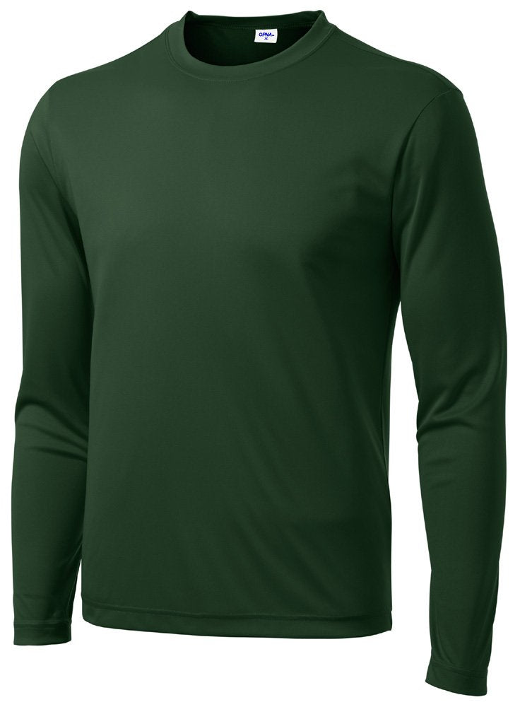 Men's Long Sleeve Moisture Wicking Athletic Shirts, Dry Fit Long Sleeve UV Protection Shirts Men for Workout, Running, Hiking