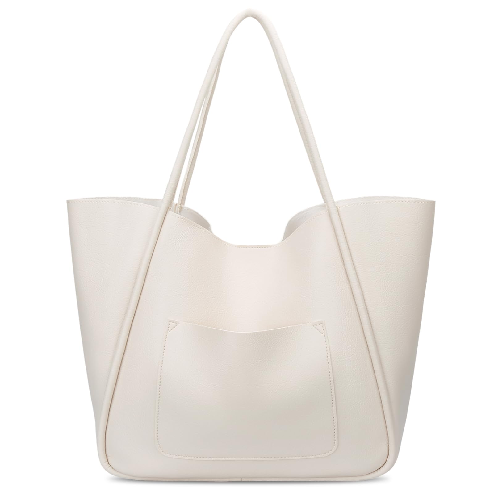 KKXIU Tote Bag for Women Vegan Leather Shoulder Purse Large Capacity Travel Bag