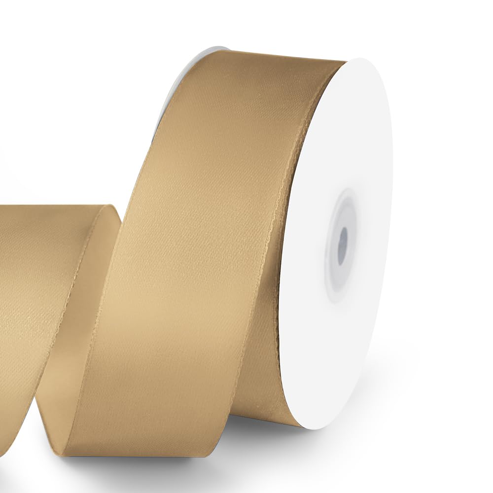 1" Wide x 100 Yards Single Face Polyester Satin Ribbon, Satin Ribbon for Crafts, Gift, Hair Bows, Wedding Party Decoration, Bow Making & Other Projects (Apple Green)