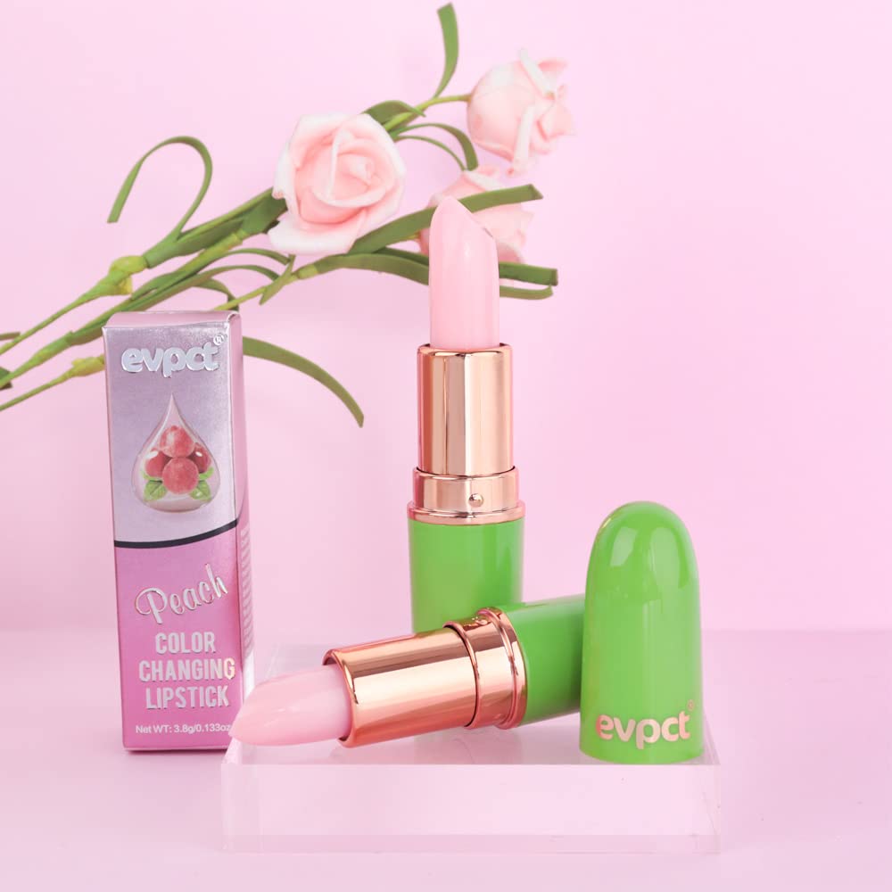evpct 2Pcs Blueberry Tinted Lip Balms PH Lip Color Changing Lipstick Balm Stain Gift Set Queen for Women Girls Korean Mood Long Lasting Color Change Light Pink Lipstick Lip Tint Plumper Gloss