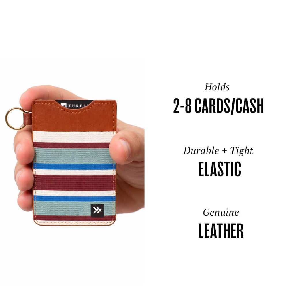Thread Wallets Ultra Slim Minimalist Leather Card Holder Wallet (Benny)