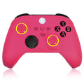 HaeBorl Xbox One Controller, RGB LED Light 2.4GHz Wireless Controller Compatible with Xbox One X/S Xbox Series X/S with 3.5mm Audio Headphone Jack & 800mAh Rechargeable Built-in Battery, Deep Pink