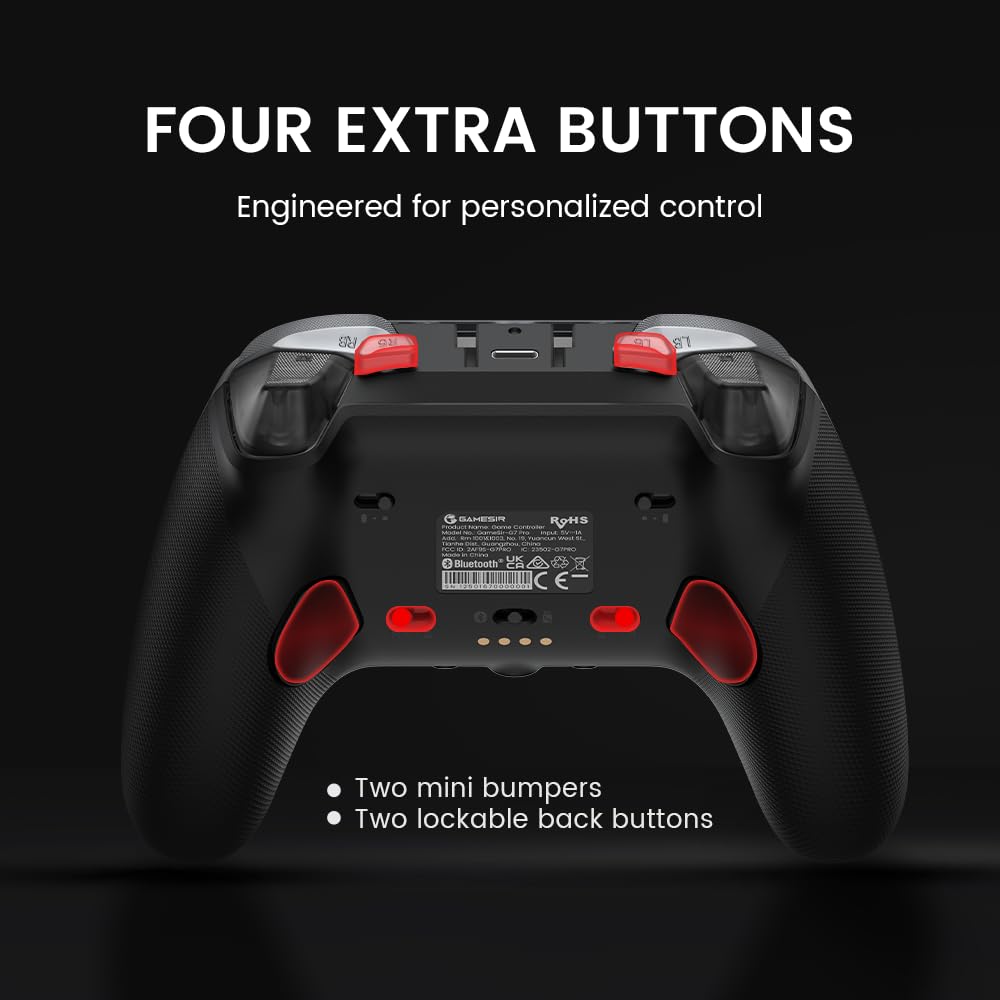 GameSir G7 Pro Wired Controller for Xbox Series X|S, Xbox One, Wireless Gamepad for PC&Android with TMR Sticks, Hall Effect Analog Triggers, 1000Hz Polling Rate, 3.5mm Audio Jack - Black