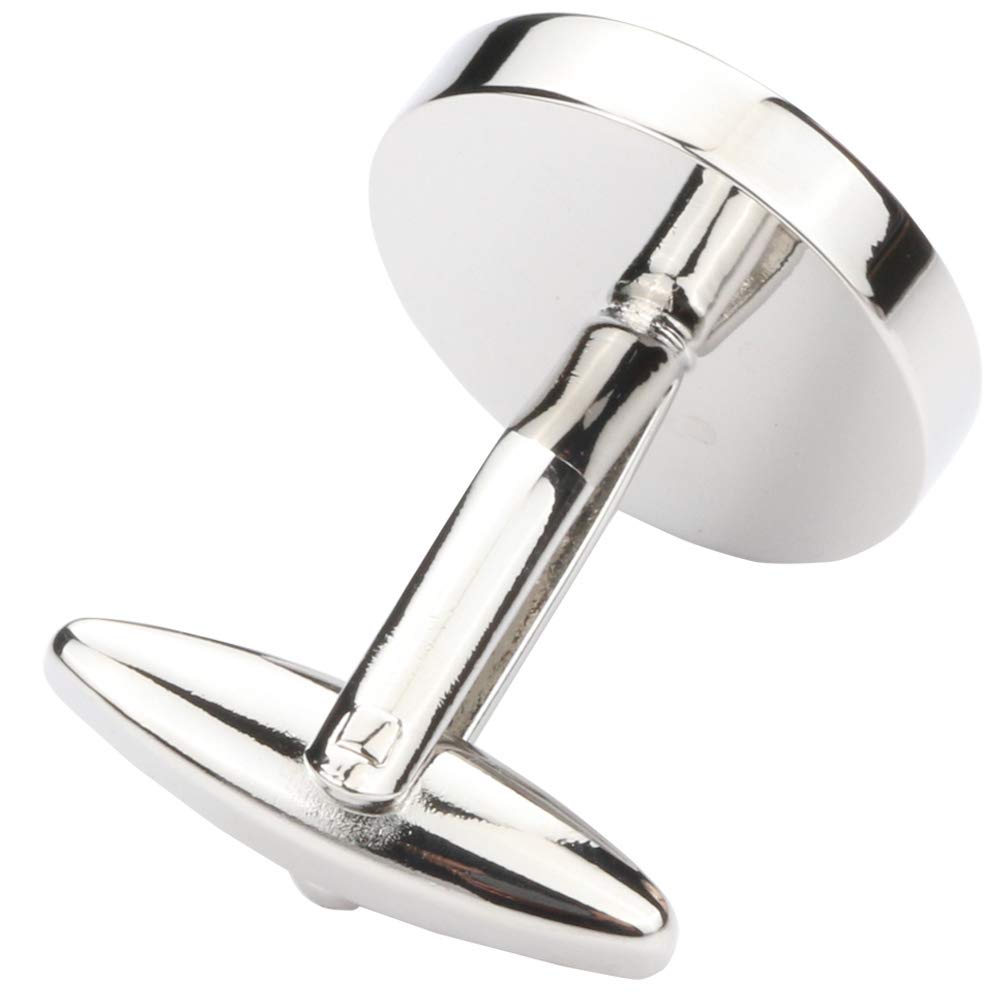 Mens Classic Stainless Steel Initial Cufflinks 26 Alphabet Initial Letter Cufflinks Business Wedding Shirts A-Z
