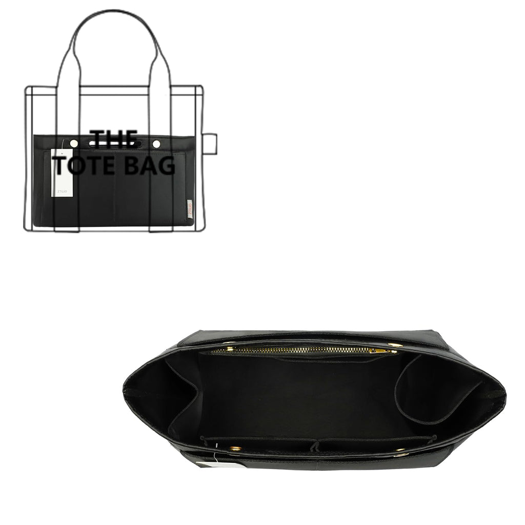 ZTUJO Purse Organizer Insert For Handbag & Tote Shaper,Tote Bag Organizer Insert For Speedy Neverful, 6 Sizes(Small, Silky Brown)