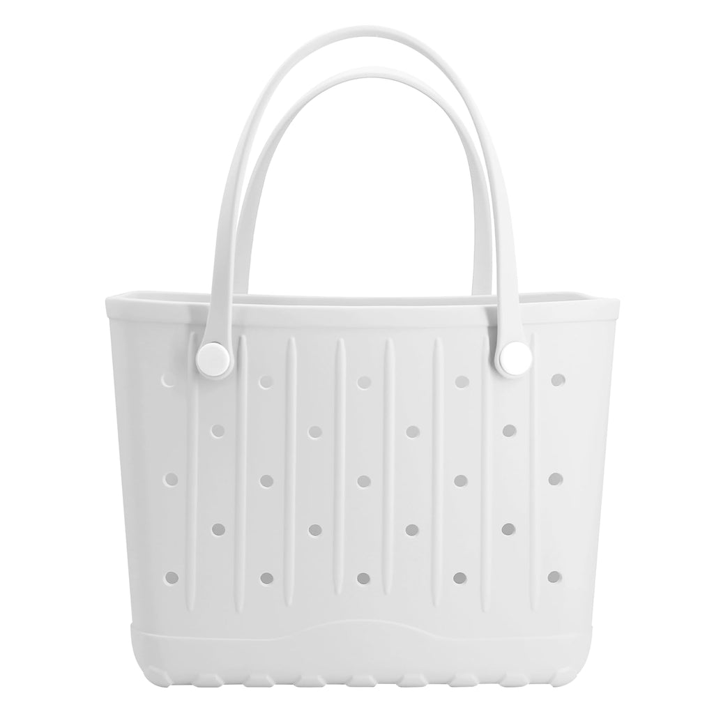 Rubber Beach Bag EVA Waterproof Tote Bags Washable Sand-proof Travel Handbags for Pool Boat Groceries Work Sports