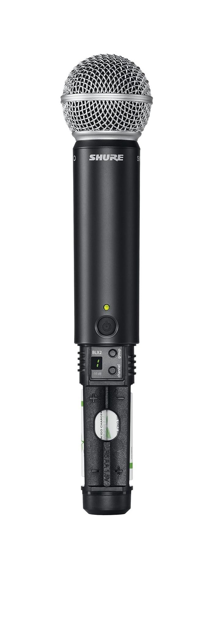 Shure BLX24/SM58 Wireless Microphone System - 14-Hour Battery Life, 300 ft Range, UHF | Includes SM58 Handheld Vocal Mic, Single Channel Receiver | H9 Band (BLX24/SM58-H9)