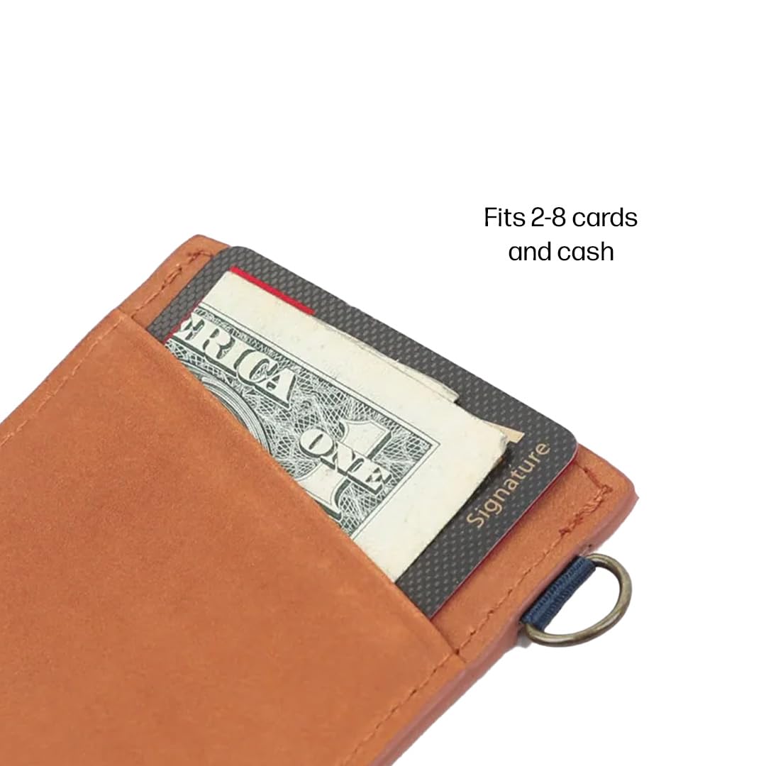 Thread Wallets Ultra Slim Minimalist Leather Card Holder Wallet (Benny)