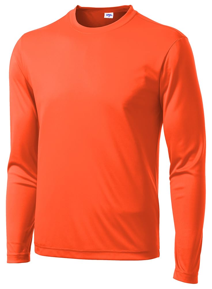 Men's Long Sleeve Moisture Wicking Athletic Shirts, Dry Fit Long Sleeve UV Protection Shirts Men for Workout, Running, Hiking