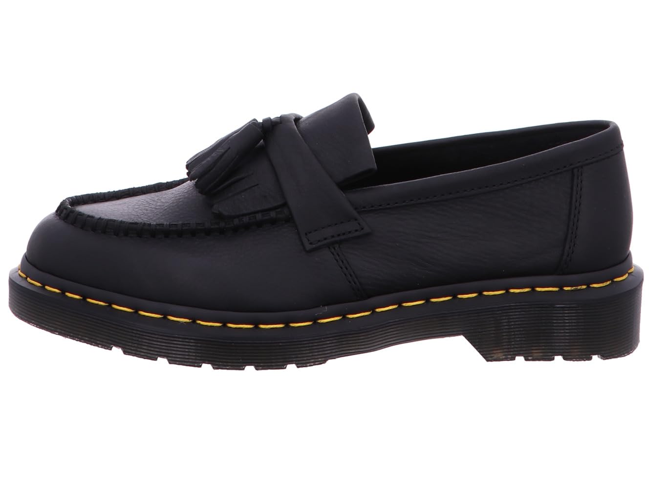 Dr. Martens Unisex Adult Adrian Yellow Stitch Leather Loafers