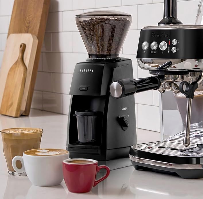 Breville Bambino Plus Espresso Machine Bundle w/ Baratza Encore ESP Espresso Grinder | Black | BEP501BTR1BNA1
