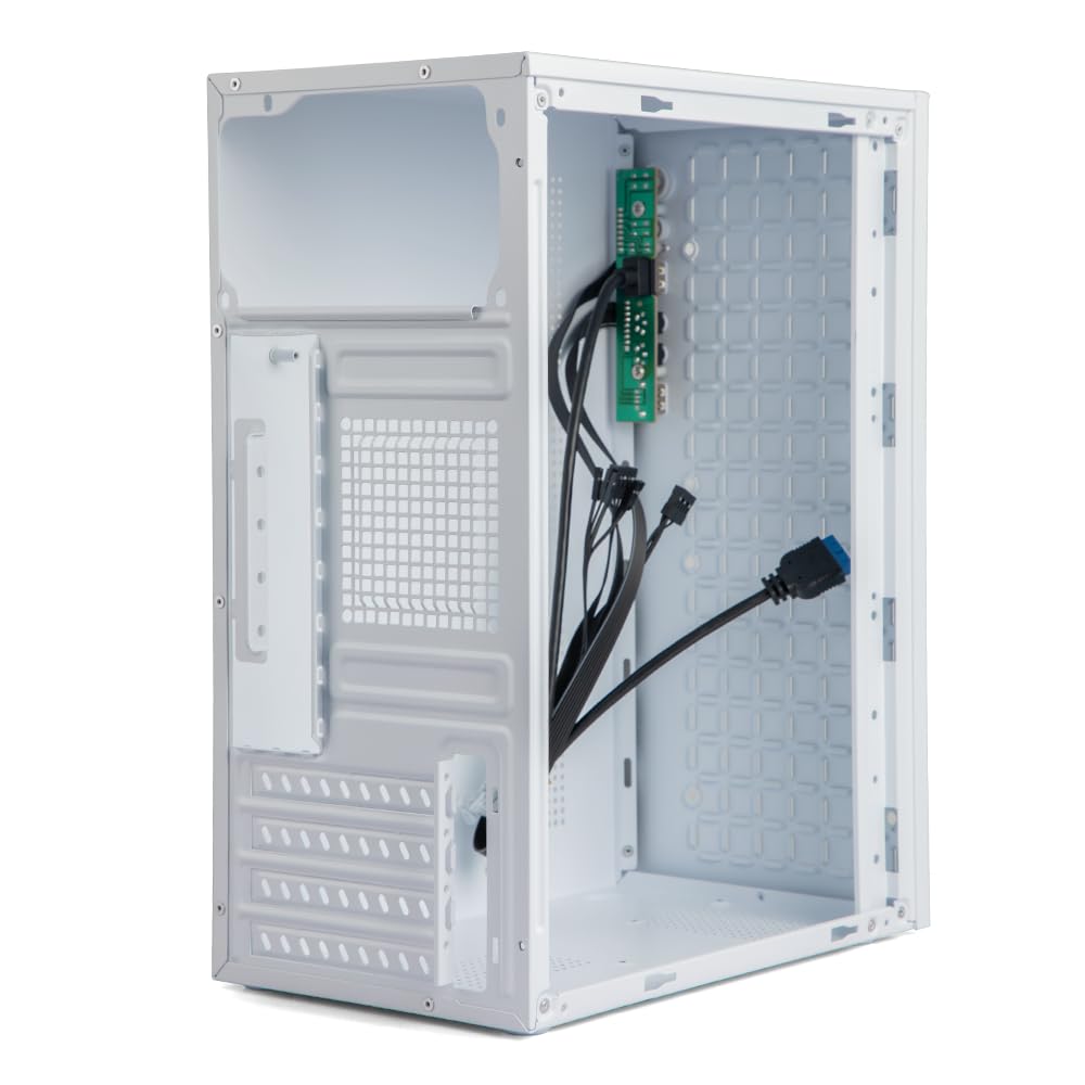 Micro ATX Case PC Case: MATX Case Mini PC ITX Desktop Computer Case Support Micro ATX MATX DTX ITX Mini PC with USB3.0, Support 3.5'' HDD (Black)